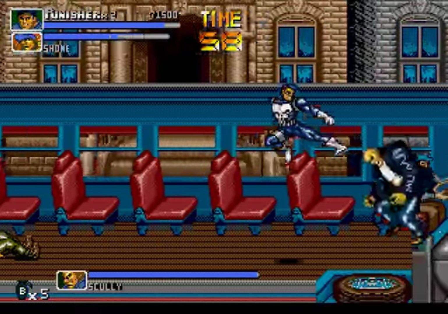 The Punisher (Sega Genesis) Cover