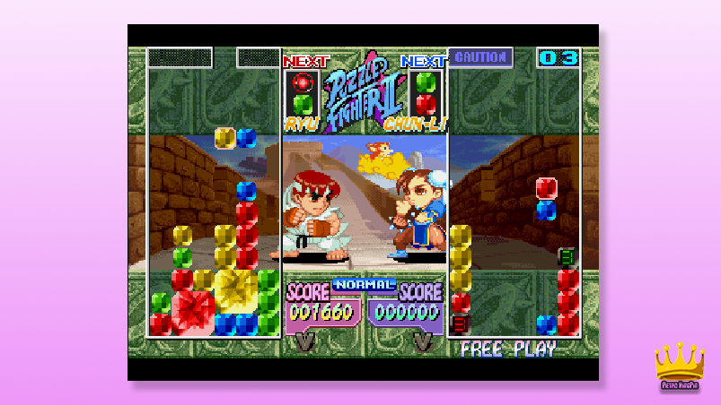 Best Sega Saturn Games of all time 6. Super Puzzle Fighter 2 gameplay