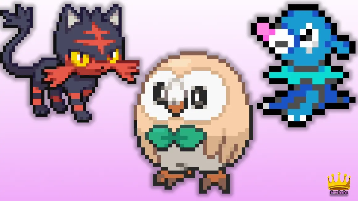 Pokemon Gen 7 Starters: Rowlet, Litten, Popplio