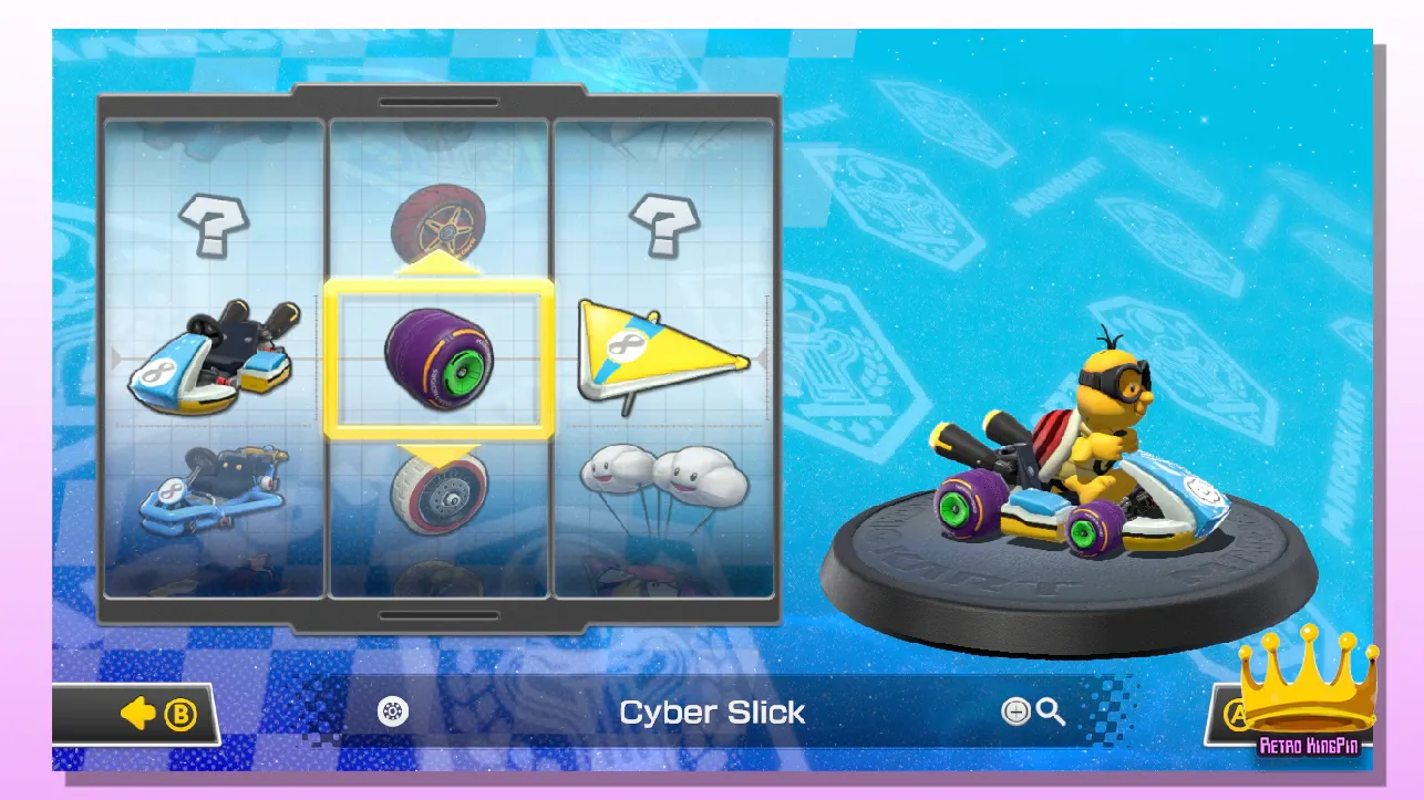 Best Wheels in Mario Kart 8 Cyber Slick